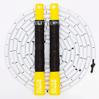 Elite Jumps cкакалка бисерная для фристайла Freestyle Beaded Jump Rope желтая