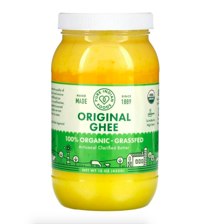 Pure Indian Foods, Ghee, Органическое топленое масло ГХИ, 425 г