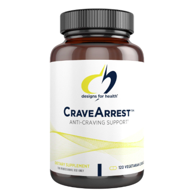 Designs for Health, CraveArrest, контроль аппетита и тяги к еде, L-тирозин, 120 капсул срок до 02/26