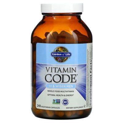 Garden of Life, Vitamin Code, Мультивитамины для мужчин от 50 лет, 240 капсул