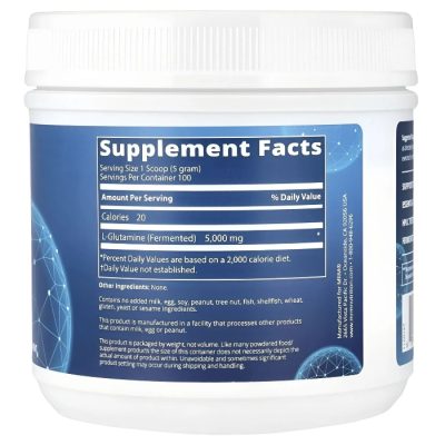 MRM Nutrition, L-Глутамин 500, порошок для восстановления и поддержки мышц, 500 грамм