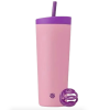 Blender Bottle, Шейкер 2в1с трубочкой, Shaker Tumbler, цвет бархатный румянец, 710 мл
