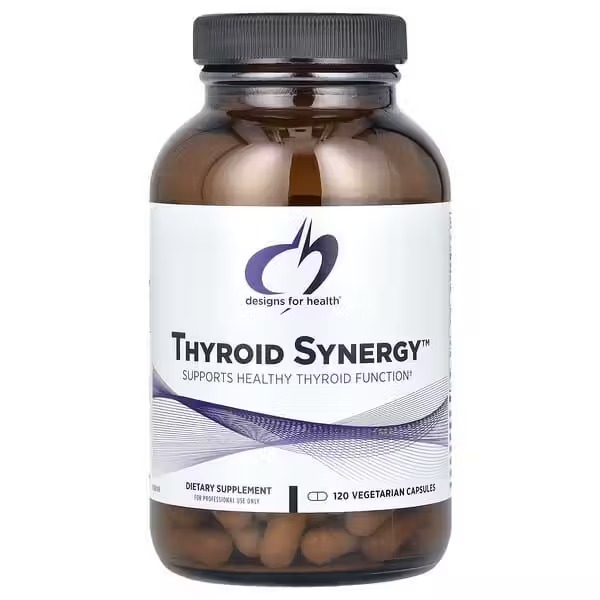 Designs for Health, Thyroid Synergy, здоровье щитовидной железы, 120 капсул