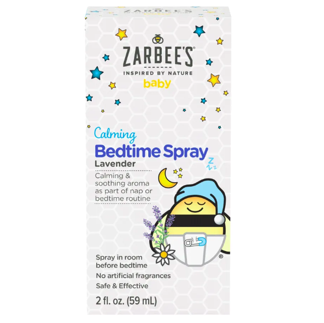 Zarbee's, спрей перед сном для расслабления для детей 0+, лаванда, 59мл - срок до 02/26