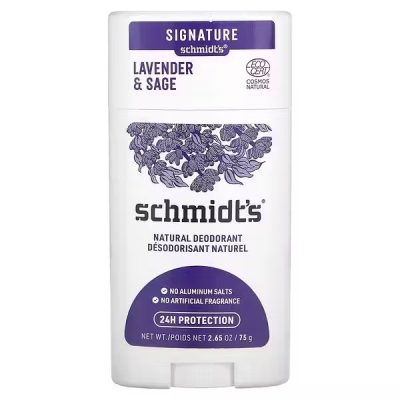 Schmidt's, Натуральный дезодорант, Lavender & Sage, лаванда и шалфей, 75 г ДИСКОНТ
