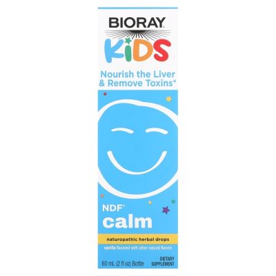 Bioray Inc., NDF Calm, для подпитки печени и вывода токсинов, для детей, с ванильным вкусом, 60 мл