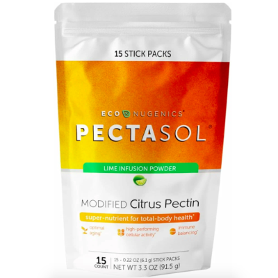 Econugenics, PectaSol, Модифицированный цитрусовый пектин, лайм, 15 пак