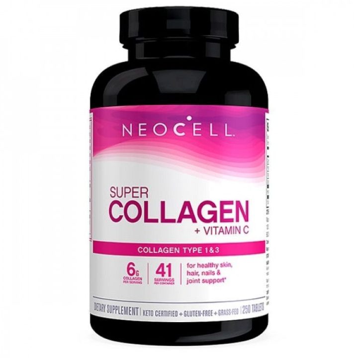 Neocell, Super Collagen + C, добавка с коллагеном и витамином C, 250 таблеток