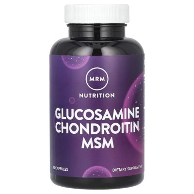 MRM Nutrition, Глюкозамин с хондроитином и МСМ, Glucosamine Chondroitin MSM, 90 капсул