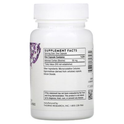 Thorne, Adrenal Cortex, кора надпочечников, 60 капсул