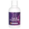 MRM Nutrition, жидкий коэнзим Q-10 и L-карнитин, CoQ-10 L-Carnitine, апельсин и ваниль, 480 мл