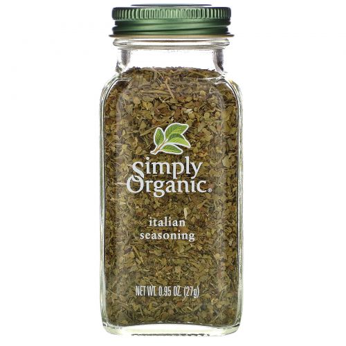Simply Organic, приправа Итальянские травы, Italian seasoning, 27г