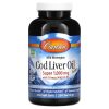 Carlson Labs, Cod Liver Oil Gems, Жир печени дикой норвежской трески, 1000 мг, 250 капсул