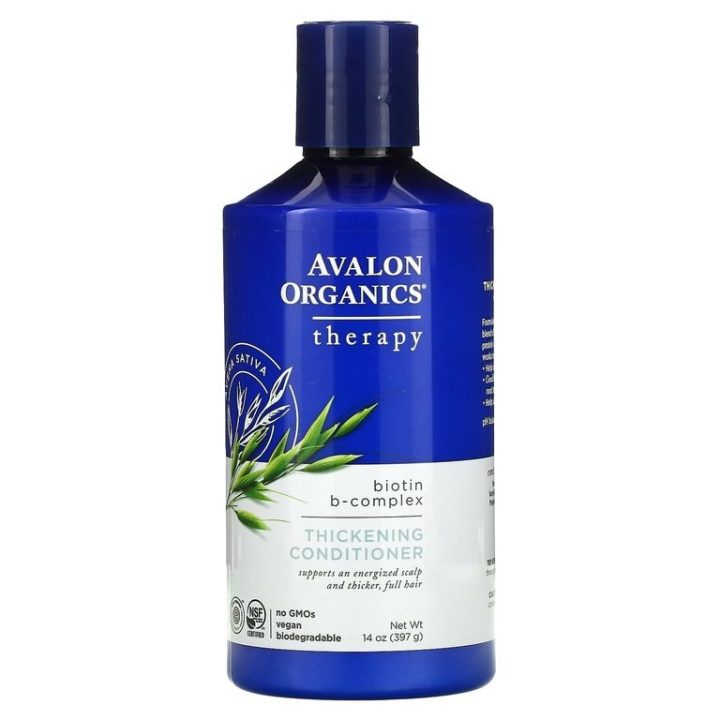 Avalon Organics, кондиционер для густоты волос, комплекс с биотином B, 414мл