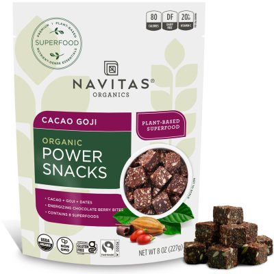 Navitas Organics, Organic Power Snacks, органический снек, какао и ягоды годжи, 227 г