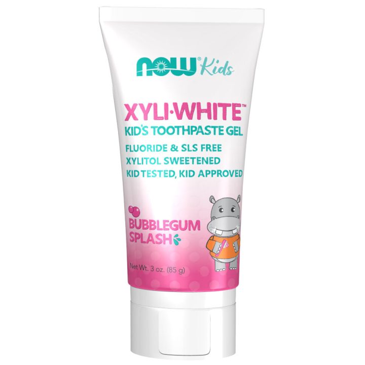 NOW Solutions, XyliWhite Kids, Детская зубная паста со вкусом бабл-гам, без фтора и SLS, 85 г