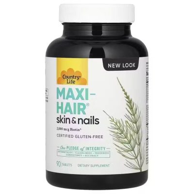 Country life, Maxi-Hair, добавка для волос, кожи и ногтей, 90 таблеток
