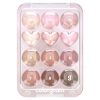 COLORGRAM, Pin Point, Палитра теней для век, 02 розовый/сиреневый, 9,9 г