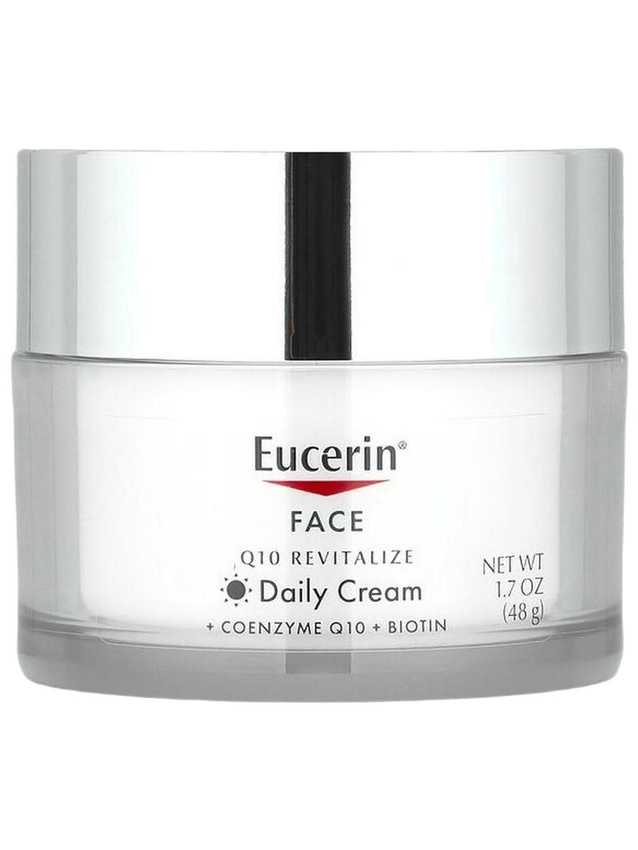 Eucerin, крем дневной для лица, коэнзим Q10 + биотином, Q10 Revitalize + Biotin, 48 г