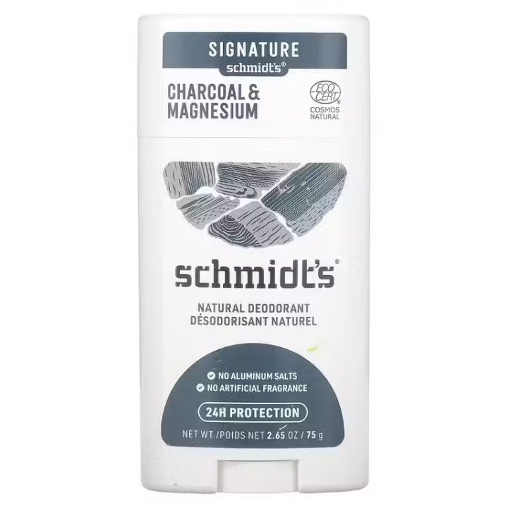 Schmidt's, Натуральный дезодорант, Charcoal & Magnesium, древесный уголь и магний, 75 г