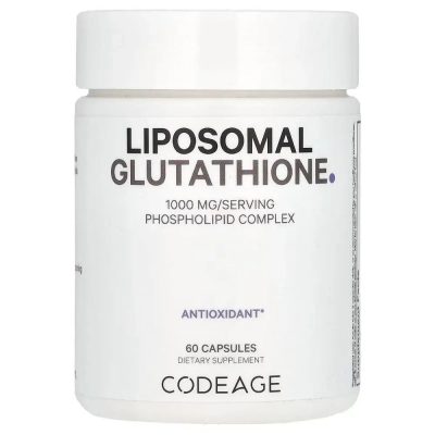 CodeAge, Antioxidant, Liposomal Glutathione, липосомальный глутатион, 1000 мг, 60 капсул