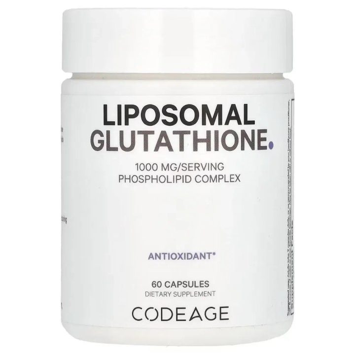 CodeAge, Antioxidant, Liposomal Glutathione, липосомальный глутатион, 1000 мг, 60 капсул