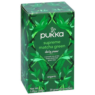Pukka Herbs, Зеленый чай Матча, Organic Green Tea, Supreme Matcha Green, 20 пакетиков, 30 г