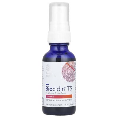 Biocidin Botanicals, Biocidin TS Defend, травяной спрей от боли в горле, 30 мл